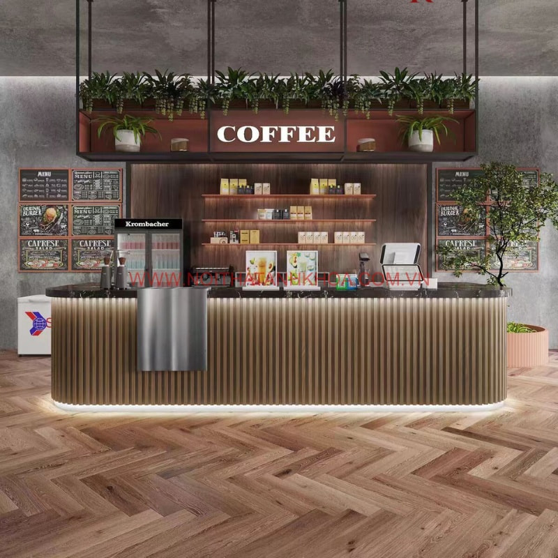 Quầy Bar Quán Cà Phê Đẹp Hiện Đại