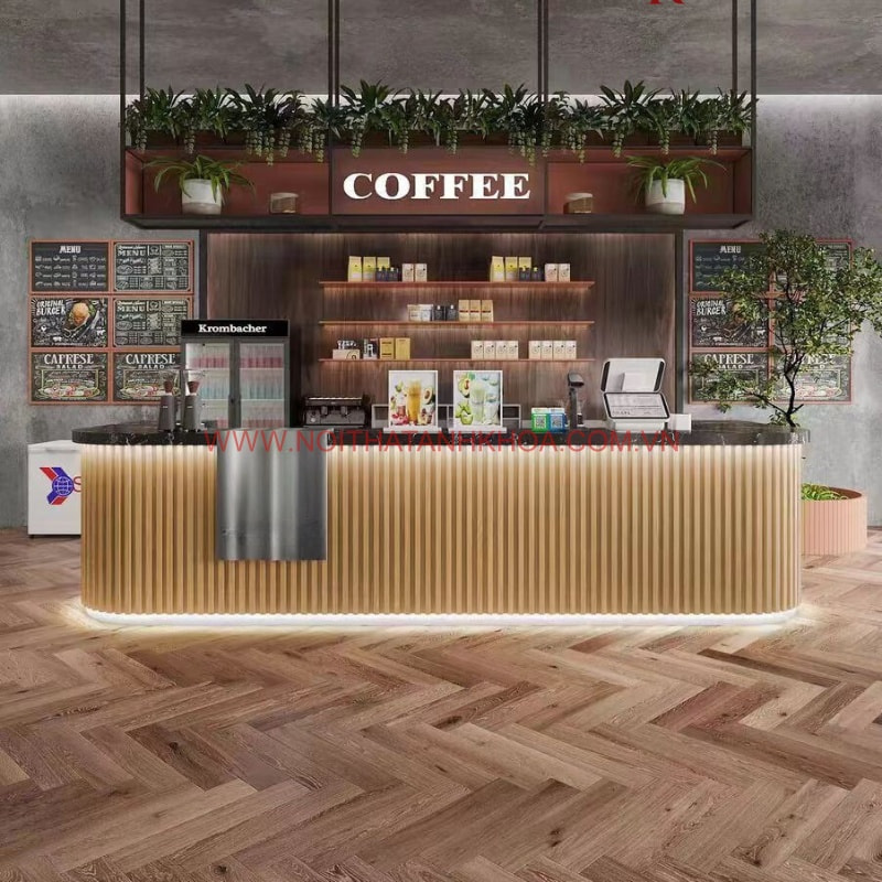 Quầy bar quán cà phê đẹp hiện đại, sang trọng Quầy bar quán cà phê đẹp hiện đại, sang trọng