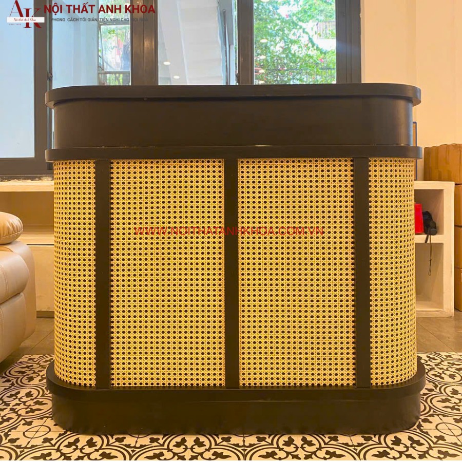 Quầy lễ tân gỗ công nghiệp đẹp hiện đại Quầy lễ tân gỗ công nghiệp đẹp hiện đại