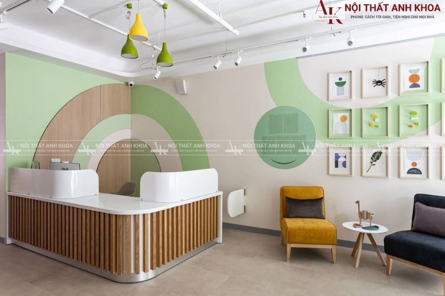 Quầy lễ tân gỗ công nghiệp (MDF, Melamine) Quầy lễ tân gỗ công nghiệp (MDF, Melamine)