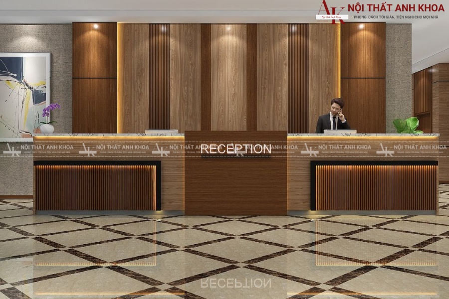 Mẫu quầy lễ tân khách sạn tham khảo Mẫu quầy lễ tân khách sạn tham khảo