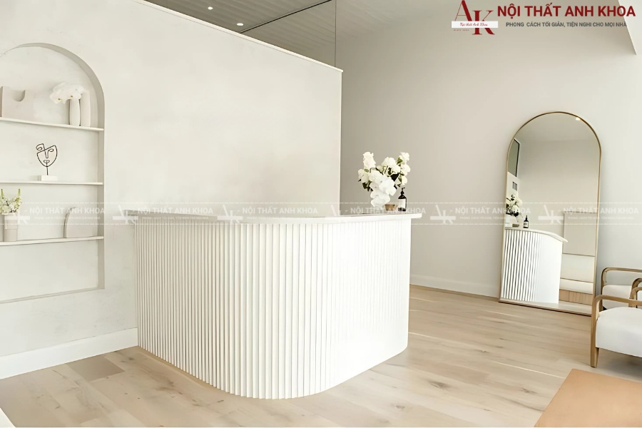 Quầy lễ tân nhỏ phong cách vintage Quầy lễ tân nhỏ phong cách vintage