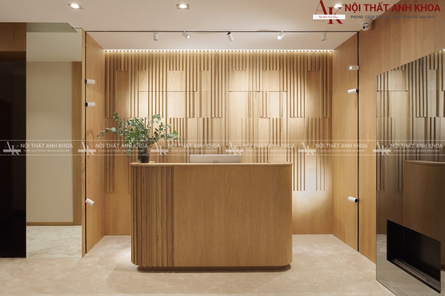 Quầy lễ tân spa giá rẻ phong cách vintage Quầy lễ tân spa giá rẻ phong cách vintage