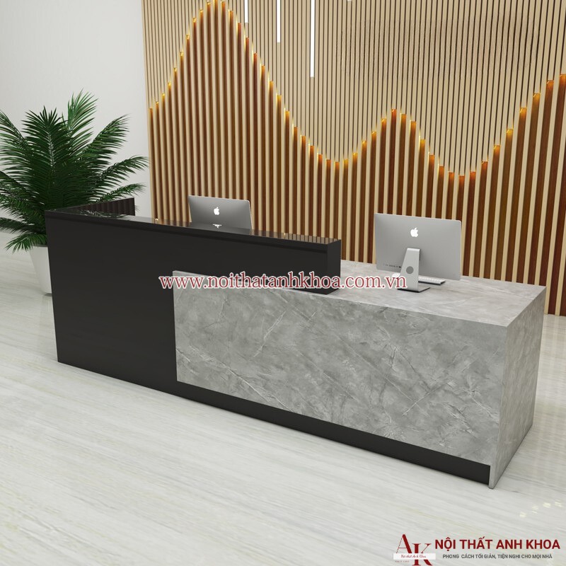 Quầy lễ tân văn phòng chữ l đẹp hiện đại giá rẻ Quầy lễ tân văn phòng chữ l đẹp hiện đại giá rẻ