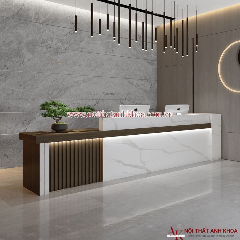 Quầy lễ tân văn phòng đẹp hiện đại giá rẻ Quầy lễ tân văn phòng đẹp hiện đại giá rẻ