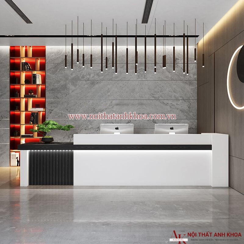 Quầy lễ tân văn phòng đẹp hiện đại giá rẻ Quầy lễ tân văn phòng đẹp hiện đại giá rẻ