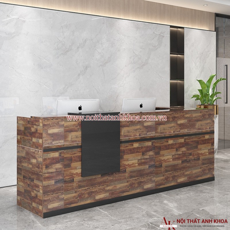 Quầy lễ tân văn phòng gỗ MDF đẹp hiện đại giá rẻ Quầy lễ tân văn phòng gỗ MDF đẹp hiện đại giá rẻ