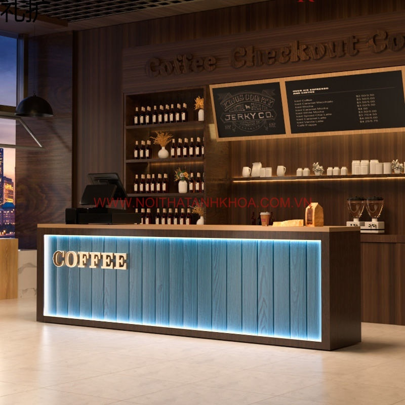 Quầy pha chế quán cafe đẹp sang trọng, hiện đại Quầy pha chế quán cafe đẹp sang trọng, hiện đại