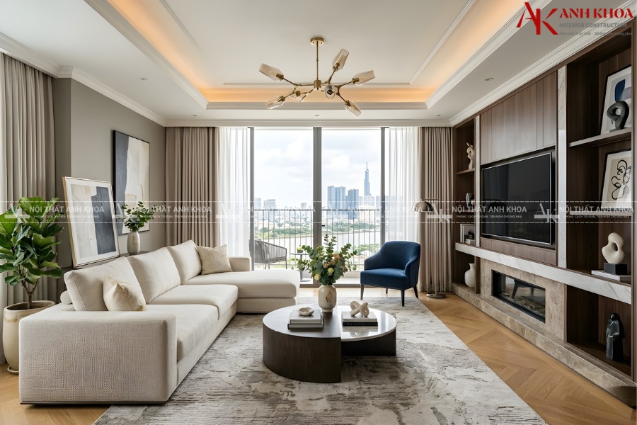 Mẫu thiết kế không gian phòng khách nhỏ đẹp tiện nghi Mẫu thiết kế không gian phòng khách nhỏ đẹp tiện nghi