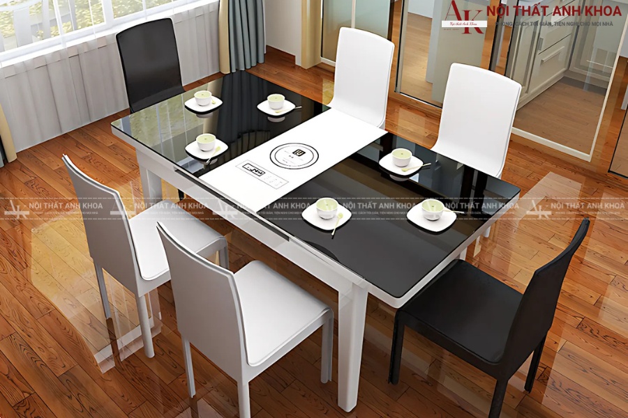 Sở hữu bàn ăn bếp từ mang hiện đại về ngôi nhà Sở hữu bàn ăn bếp từ mang hiện đại về ngôi nhà