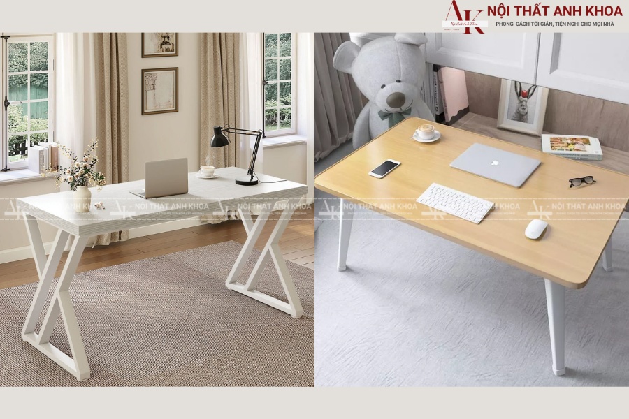 So với bàn nhựa So với bàn nhựa