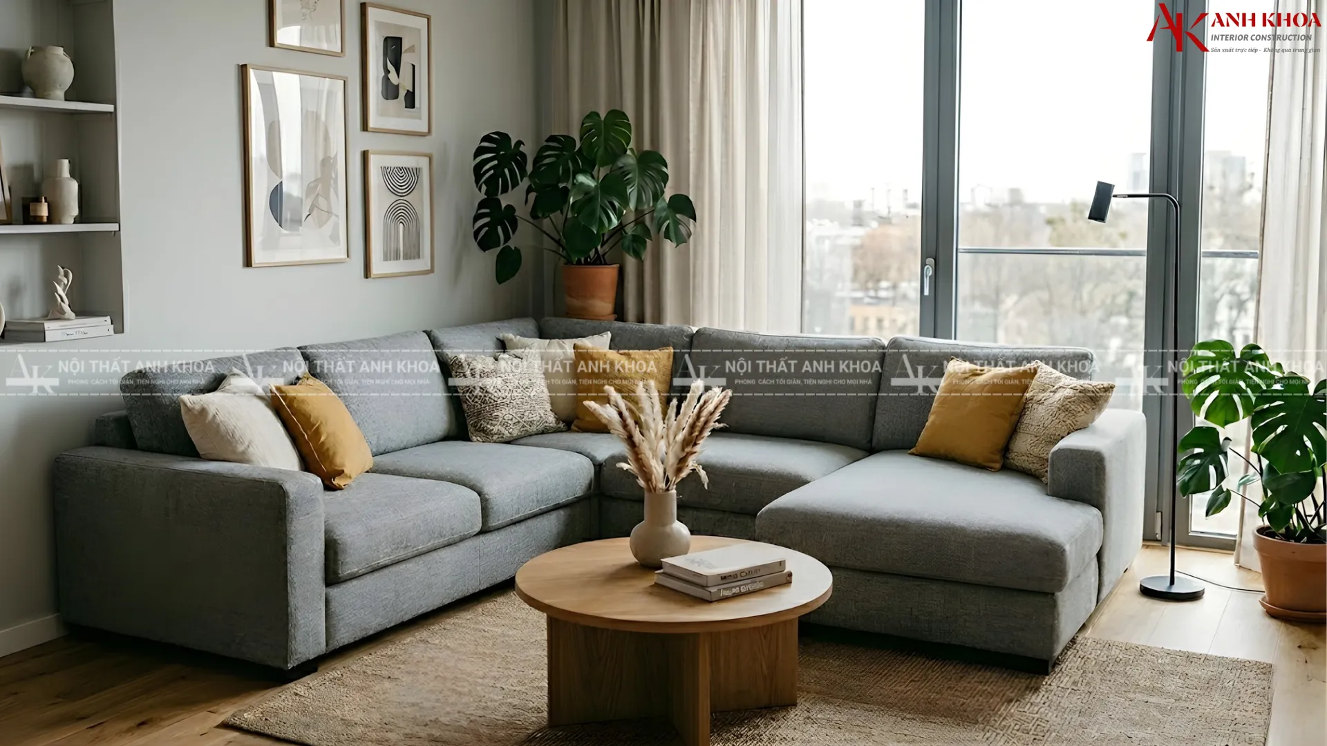 Tối ưu diện tích mà vẫn đảm bảo thẩm mỹ với sofa góc L Tối ưu diện tích mà vẫn đảm bảo thẩm mỹ với sofa góc L