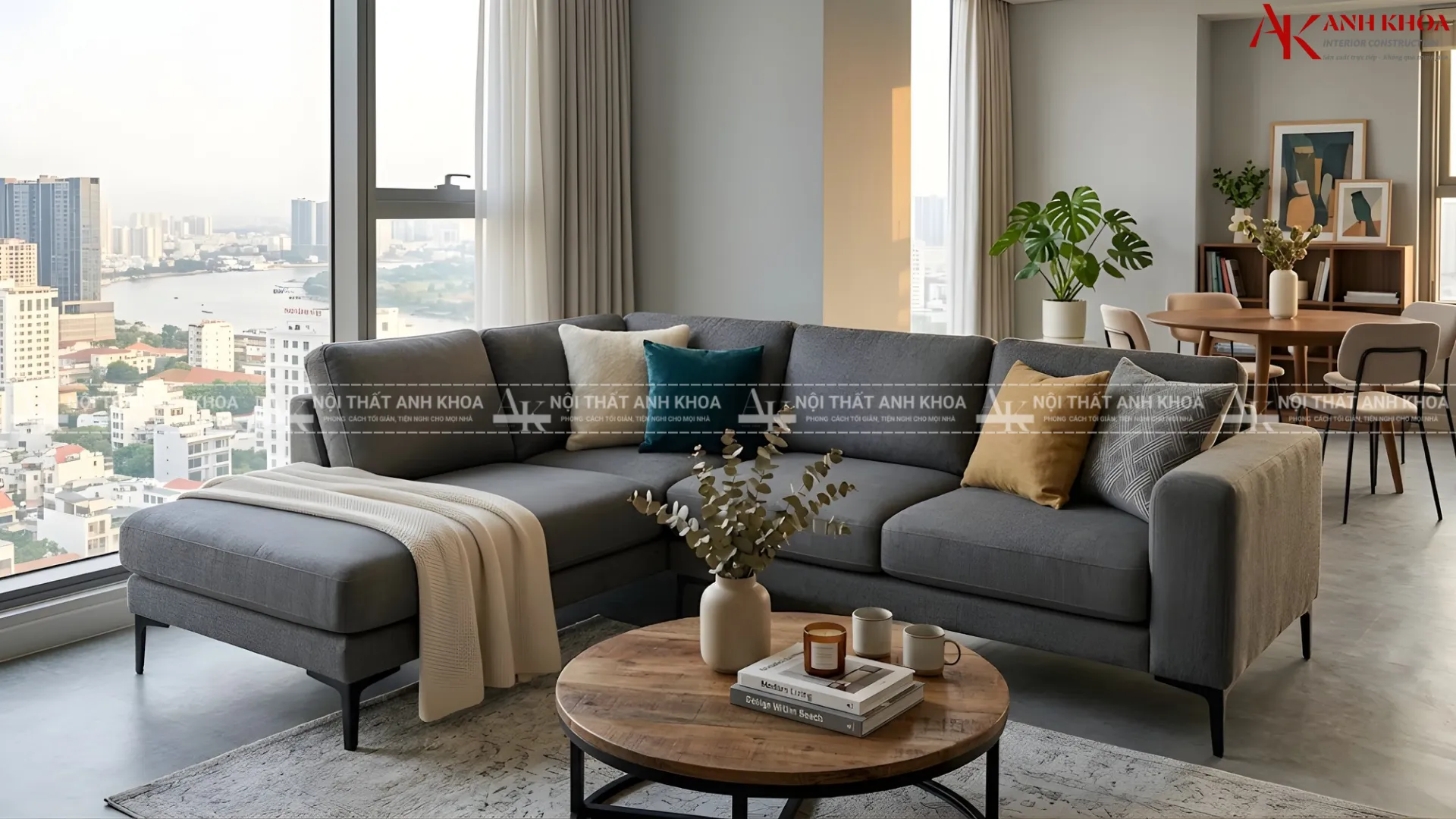 Lựa chọn sofa góc nỉ cao cấp cho chung cư đẹp, tinh tế Lựa chọn sofa góc nỉ cao cấp cho chung cư đẹp, tinh tế