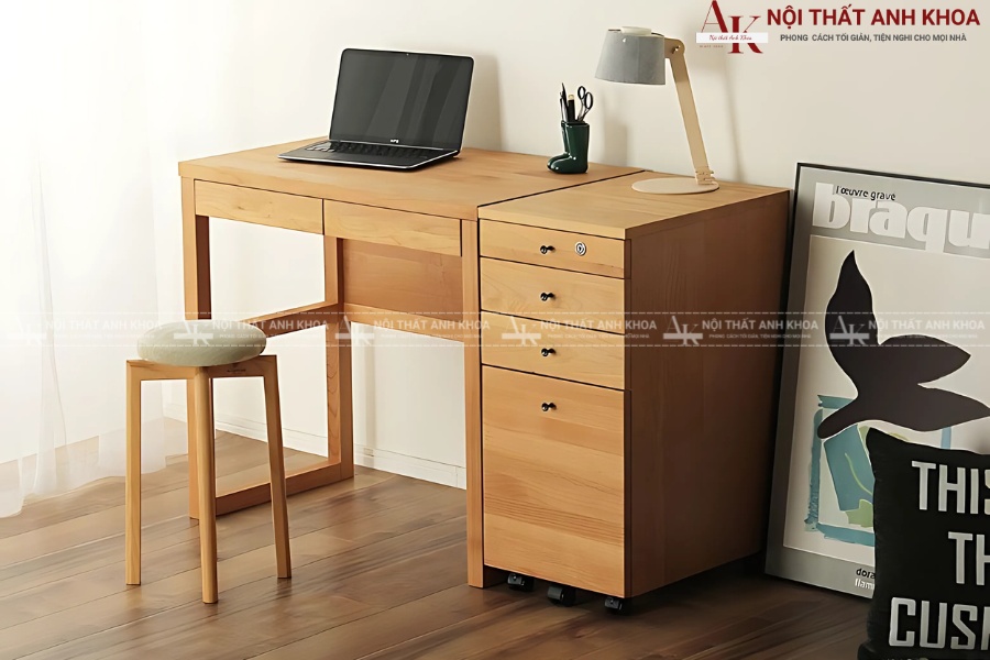 Sự bền bỉ vượt thời gian - Bàn học gỗ tự nhiên Sự bền bỉ vượt thời gian - Bàn học gỗ tự nhiên