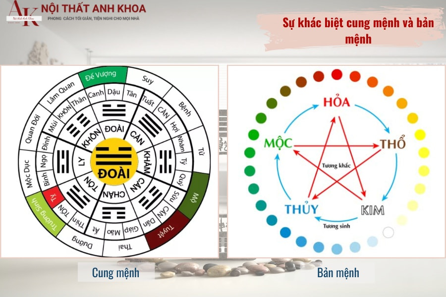Sự khác biệt cung mệnh và bản mệnh Sự khác biệt cung mệnh và bản mệnh