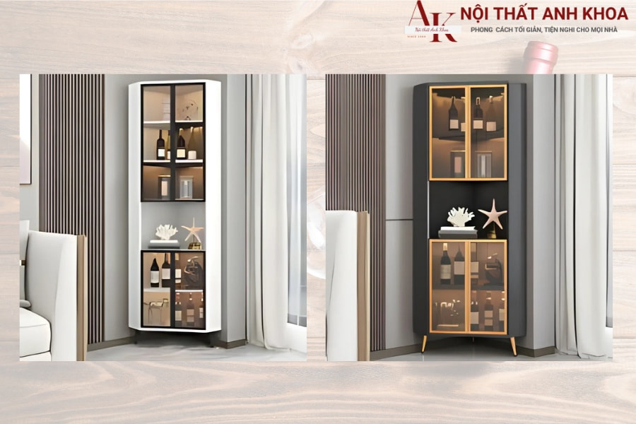 Sức hút không thể chối từ của tủ rượu góc và những lợi ích vượt trội Sức hút không thể chối từ của tủ rượu góc và những lợi ích vượt trội