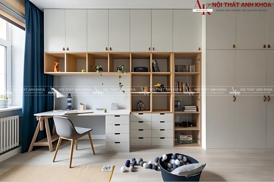 Tác động thói quen sắp xếp với bàn học nhiều ngăn Tác động thói quen sắp xếp với bàn học nhiều ngăn