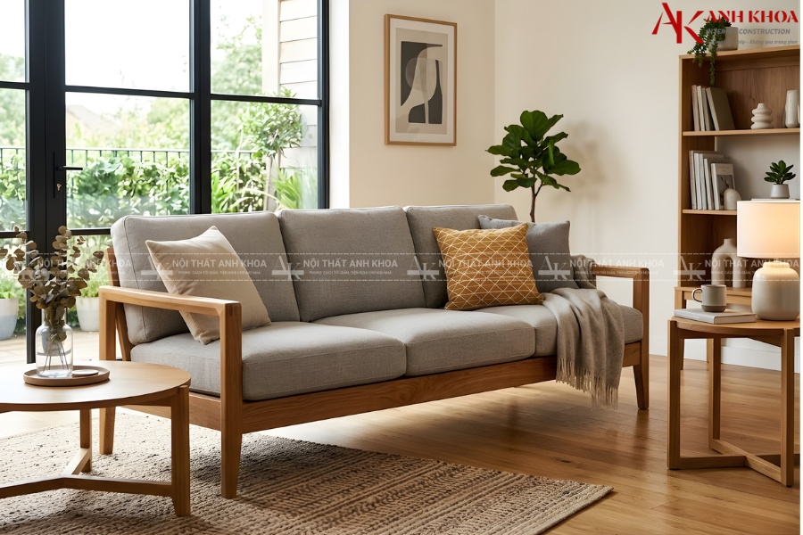 Mẫu ghế sofa gỗ hiện đại, thiết kế tinh tế Mẫu ghế sofa gỗ hiện đại, thiết kế tinh tế