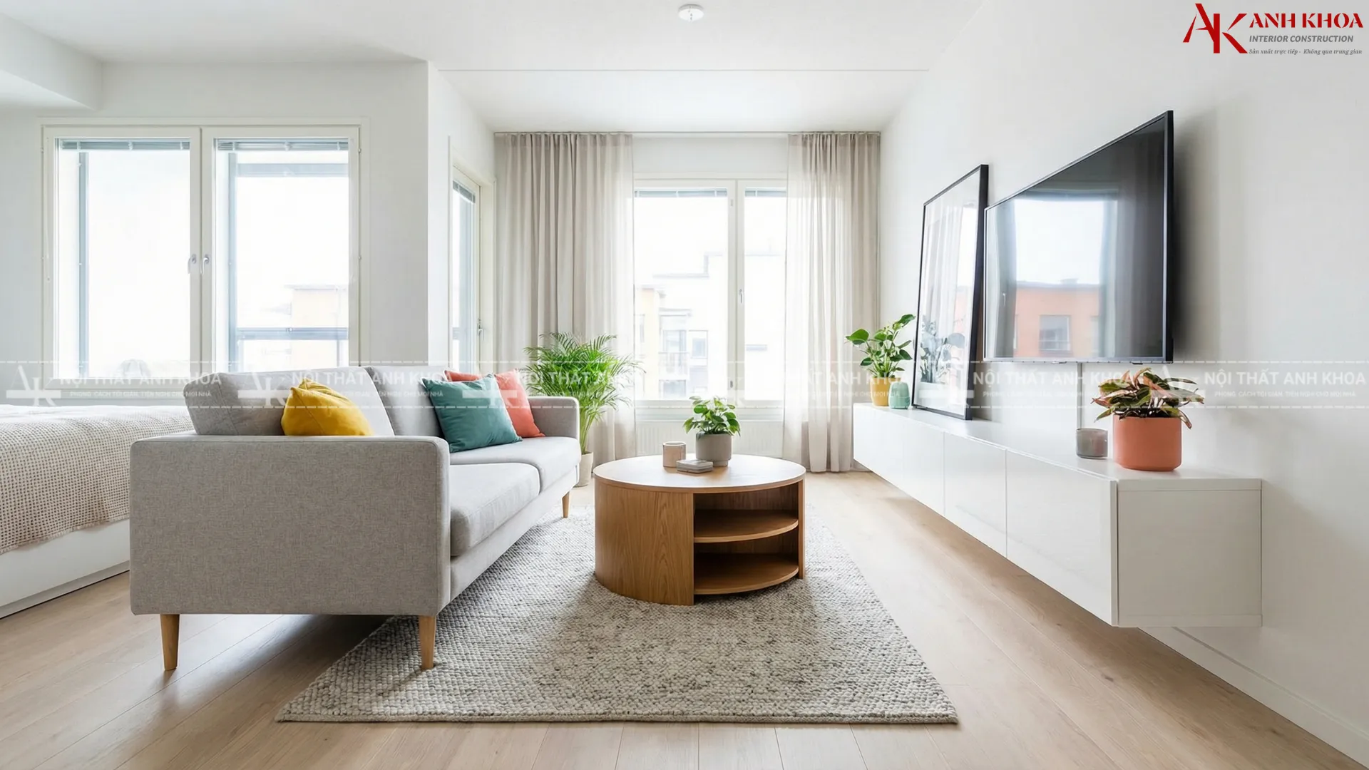 Sofa dài vải nỉ - Tạo điểm nhấn không gian phòng khách Sofa dài vải nỉ - Tạo điểm nhấn không gian phòng khách