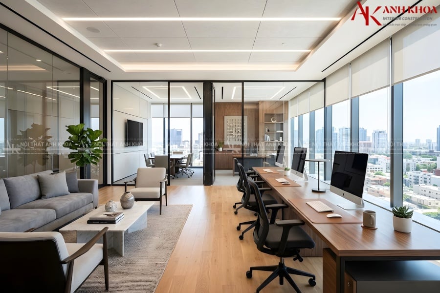 Tối ưu diện tích nhỏ - Bí quyết thiết kế văn phòng thông minh Tối ưu diện tích nhỏ - Bí quyết thiết kế văn phòng thông minh