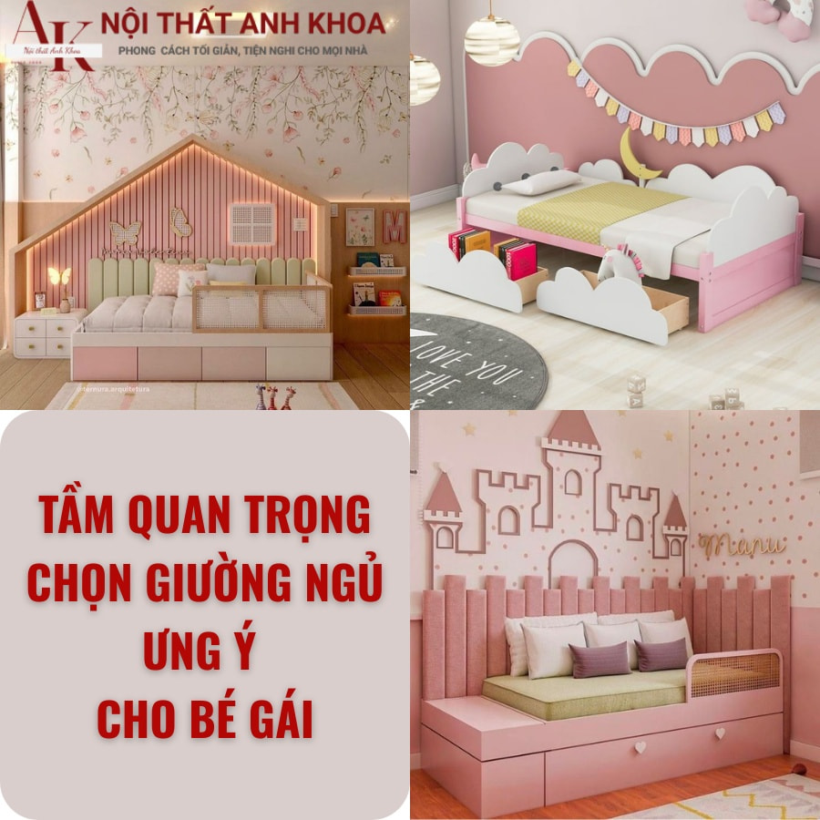 Tầm quan trọng chọn giường ngủ ưng ý cho bé gái Tầm quan trọng chọn giường ngủ ưng ý cho bé gái
