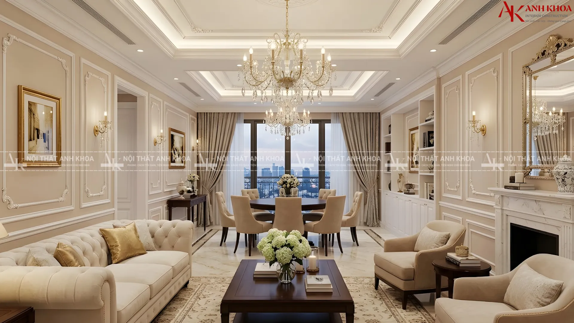 Vẻ đẹp Tân cổ điển từ phào chỉ trang trí tường Vẻ đẹp Tân cổ điển từ phào chỉ trang trí tường