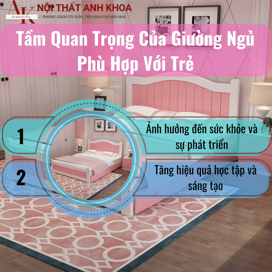 Tầm quan trọng của giường ngủ phù hợp với trẻ  Tầm quan trọng của giường ngủ phù hợp với trẻ
