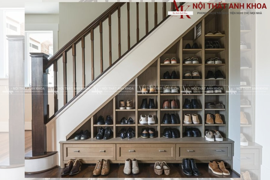 Tăng diện tích sử dụng tổng thể cho ngôi nhà hiệu quả cùng tủ gầm cầu thang Tăng diện tích sử dụng tổng thể cho ngôi nhà hiệu quả cùng tủ gầm cầu thang