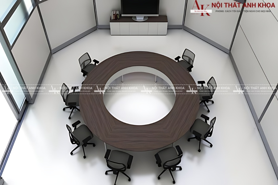 Mẫu bàn họp tròn đẹp nhất 2025, ai nhìn cũng mê Mẫu bàn họp tròn đẹp nhất 2025, ai nhìn cũng mê