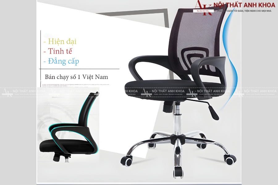 Mẫu ghế văn phòng thiết kế thông minh - Ngồi lâu không mỏi Mẫu ghế văn phòng thiết kế thông minh - Ngồi lâu không mỏi