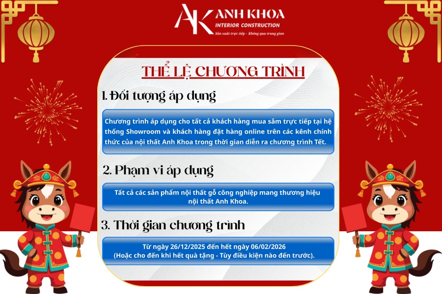 Thể lệ chương trình nội thất Tết Bính Ngọ 2026 Thể lệ chương trình nội thất Tết Bính Ngọ 2026