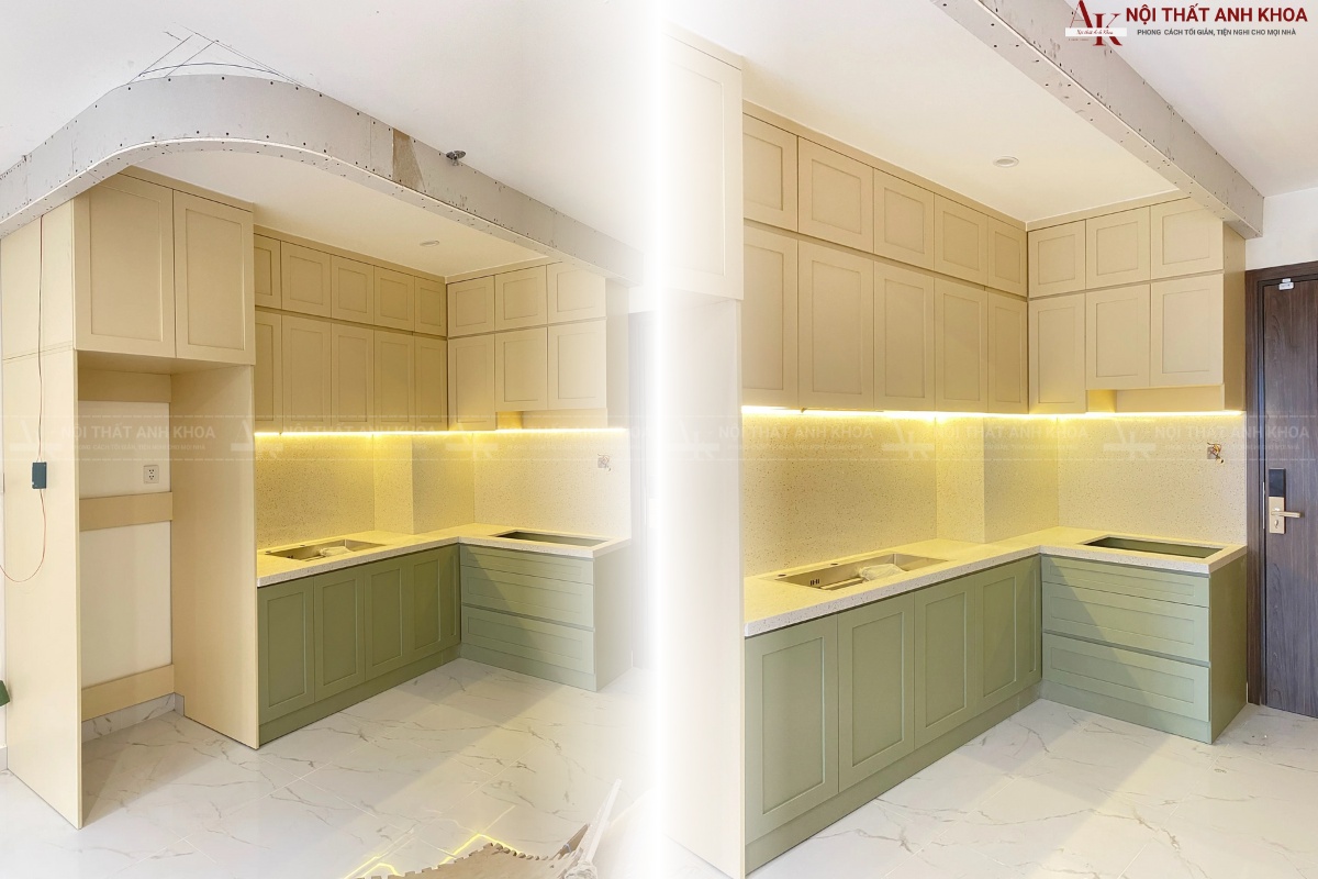 Thi công nội thất phòng bếp tại Vinhomes Grand Park Thi công nội thất phòng bếp tại Vinhomes Grand Park