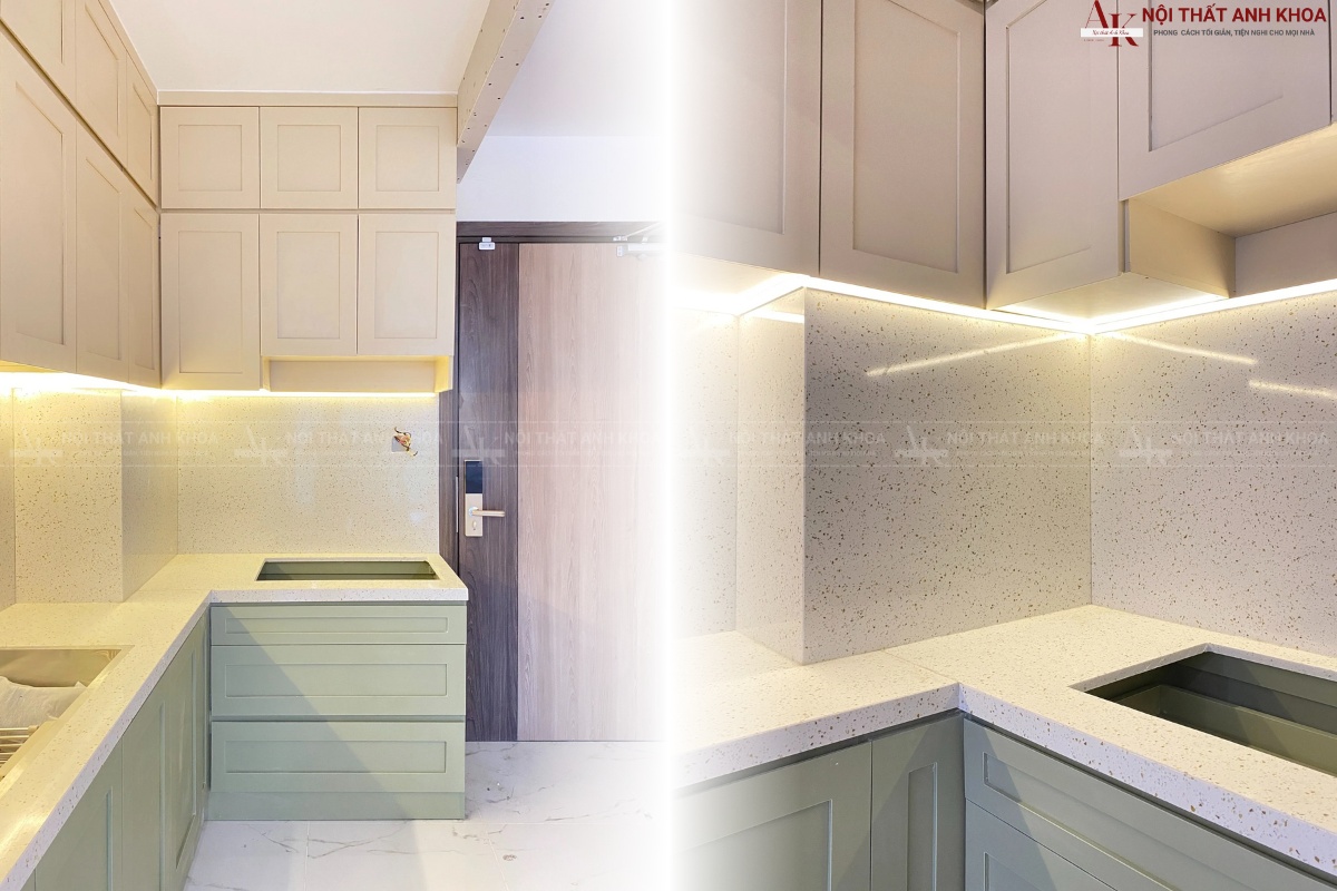 Thi công nội thất phòng bếp tại Vinhomes Grand Park Thi công nội thất phòng bếp tại Vinhomes Grand Park