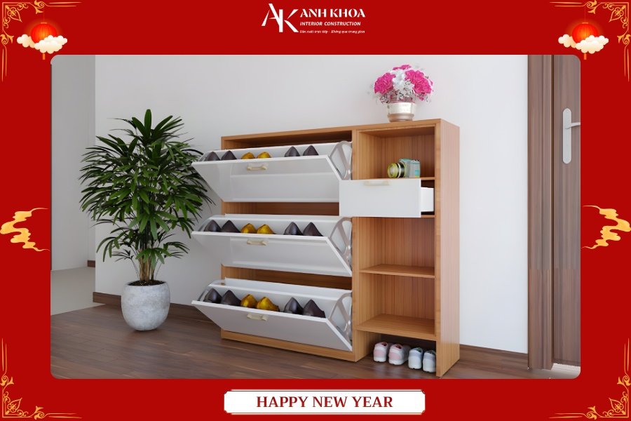 Tủ giày cánh lật nhỏ gọn cho căn hộ chung cư Tủ giày cánh lật nhỏ gọn cho căn hộ chung cư