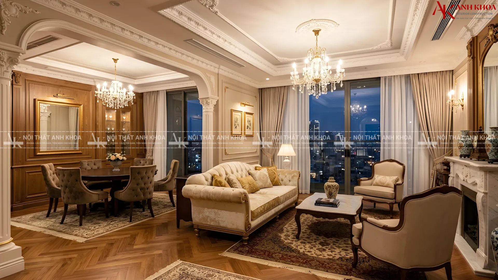 Tận dụng tối đa chiều cao trần với hệ tủ kịch trần tinh xảo Tận dụng tối đa chiều cao trần với hệ tủ kịch trần tinh xảo