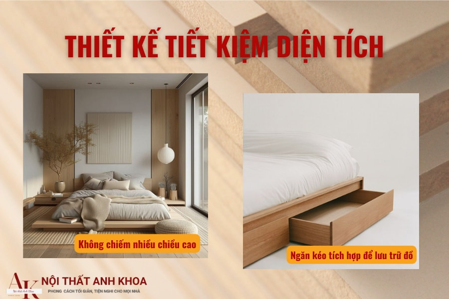 Thiết kế tiết kiệm diện tích Thiết kế tiết kiệm diện tích