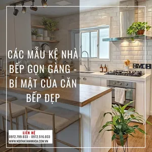 Các Mẫu Kệ Nhà Bếp Gọn Gàng - Bí Mật Của Căn Bếp Đẹp
