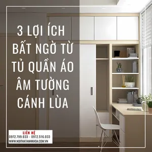 3 Lợi Ích Bất Ngờ Từ Tủ Quần Áo Âm Tường Cánh Lùa