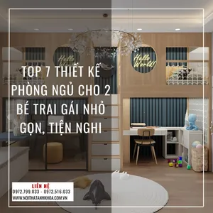 Top 7 Thiết Kế Phòng Ngủ Cho 2 Bé Trai Gái Nhỏ Gọn, Tiện Nghi