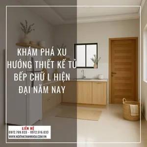 Khám Phá Xu Hướng Thiết Kế Tủ Bếp Chữ L Hiện Đại Năm Nay