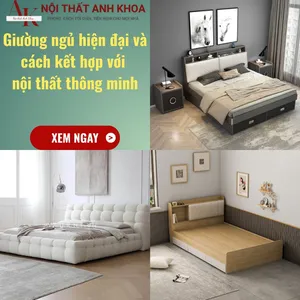 Giường Ngủ Hiện Đại và Cách Kết Hợp với Nội Thất Thông Minh