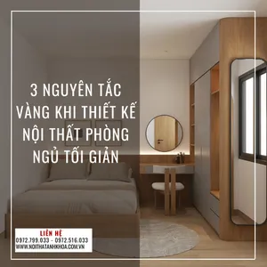 3 Nguyên Tắc Vàng Khi Thiết Kế Nội Thất Phòng Ngủ Tối Giản