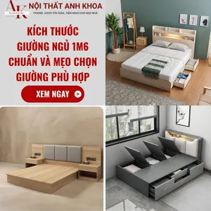 Kích Thước Giường Ngủ 1m6 Chuẩn Và Mẹo Chọn Giường Phù Hợp