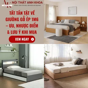 Tất Tần Tật Về Giường Gỗ Ép 1m6 – Ưu, Nhược Điểm & Lưu Ý Khi Mua