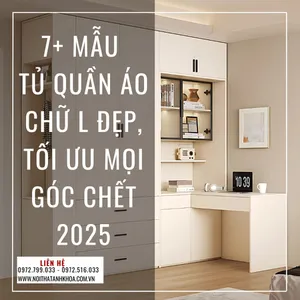 7+ Mẫu Tủ Quần Áo Chữ L Đẹp Tối Ưu Mọi Góc Chết 2025