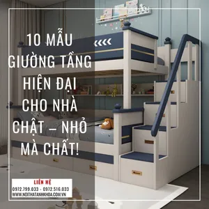 10 Mẫu Giường Tầng Hiện Đại Cho Nhà Chật – Nhỏ Mà Chất