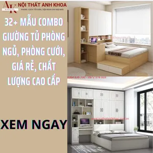 32+ Mẫu Combo Giường Tủ Phòng Ngủ, Phòng Cưới, Giá Rẻ, Chất Lượng Cao Cấp