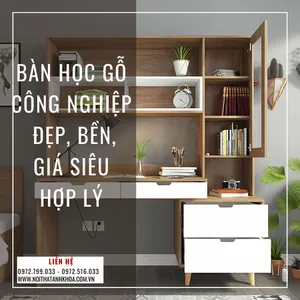Bàn Học Gỗ Công Nghiệp – Đẹp Bền Giá Siêu Hợp Lý