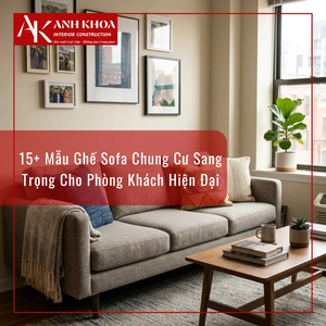 15+ Mẫu Ghế Sofa Chung Cư Sang Trọng Cho Phòng Khách Hiện Đại