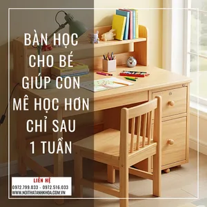 Bàn Học Cho Bé Giúp Con Mê Học Hơn Chỉ Sau 1 Tuần